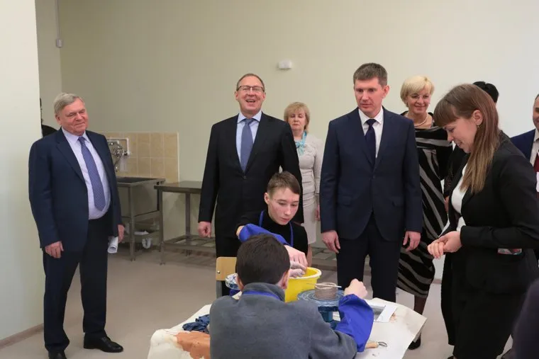 Врио губернатора Решетников в школе Мастерград. Пермь