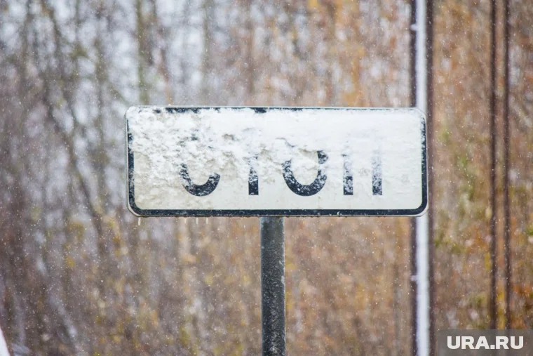 Снег идет в Курганской области