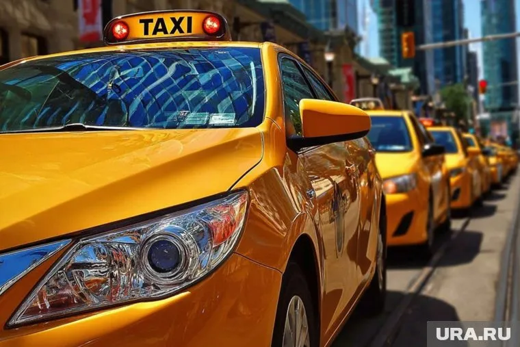Такси. Создано в Midjourney
