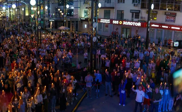 Сотни горожан присоединились к акции памяти погибших в Великой Отечественной войне