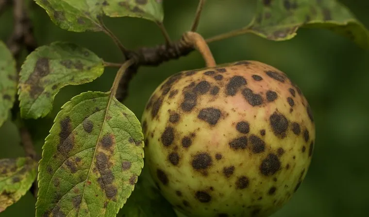  Парша - грибная инфекция, помимо испорченного внешнего вида, она может нанести вред и растению