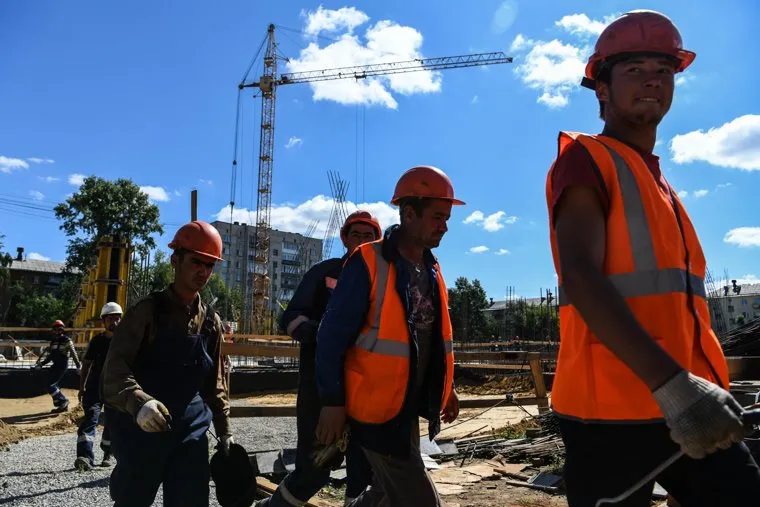 Строительная площадка Гимназии №40. Екатеринбург