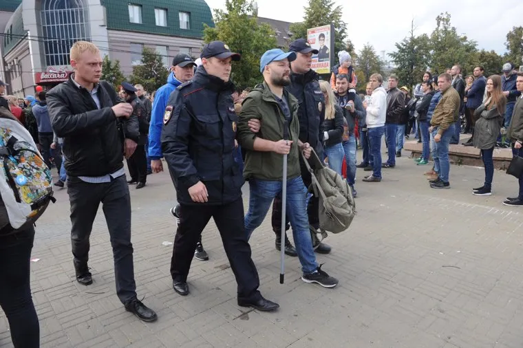 Несанкционированный митинг необр