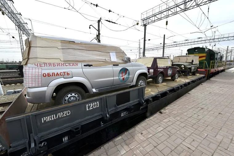 Акция "Поезд победы" проводится по всей стране