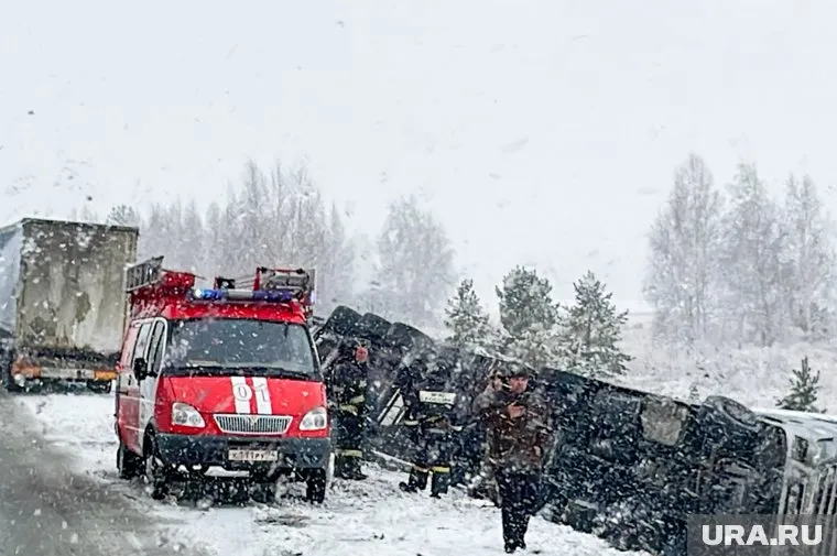 На трассе "Сургут - Салехард" перевернулся MAN (архивное фото)