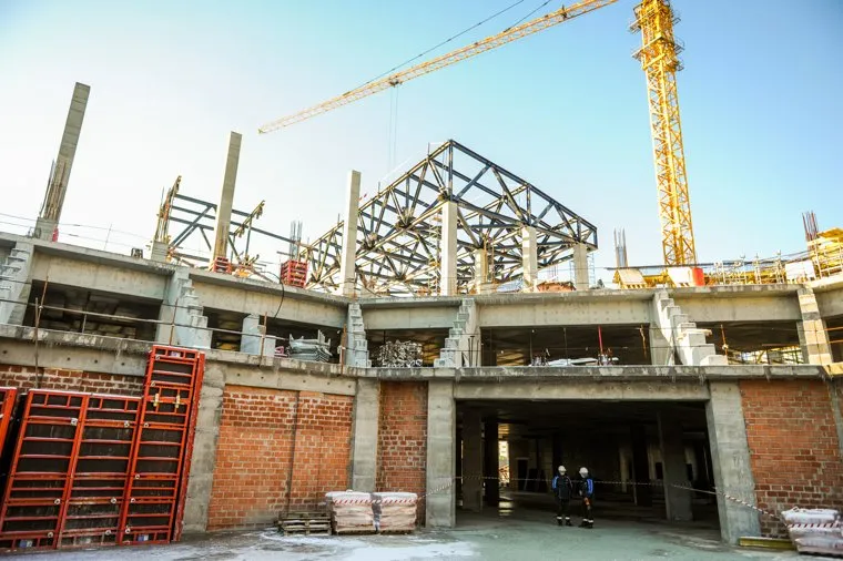 Строительство РМК-Арены. Челябинск