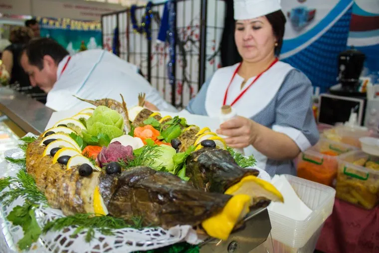 Продукты и товары. Ханты-Мансийск., рыба, блюдо, продукты, еда