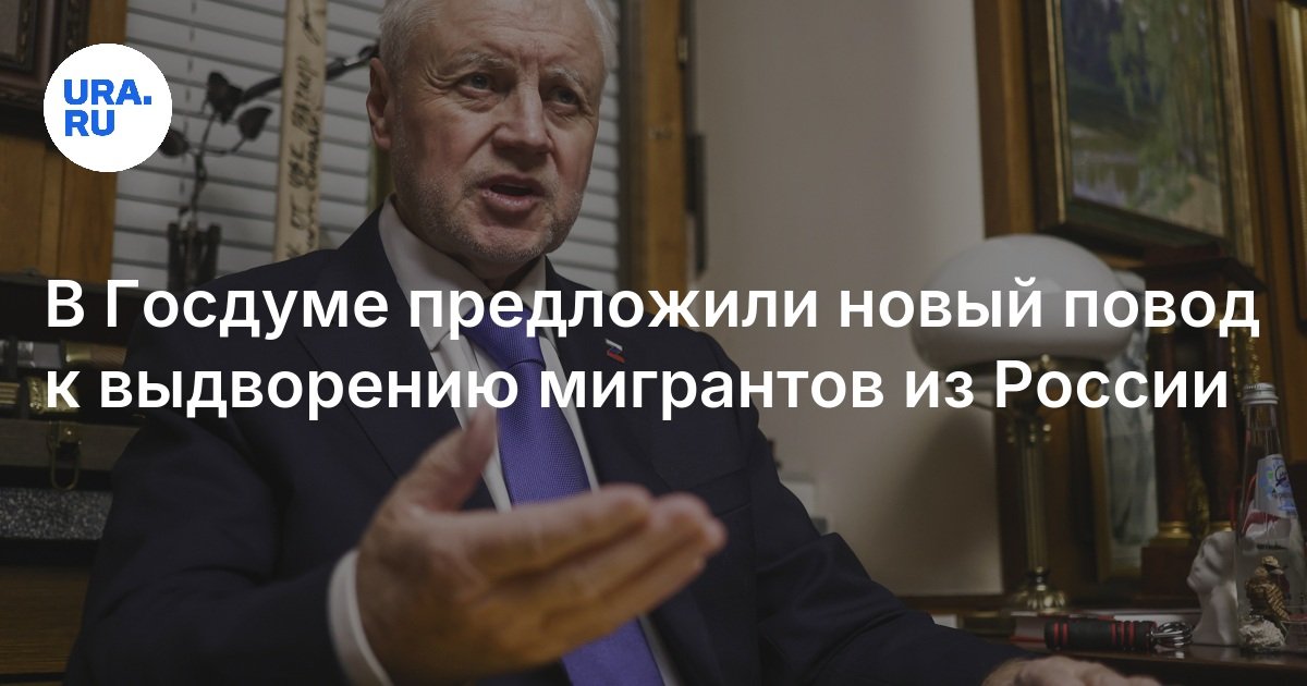 В Госдуме предложили новый повод к выдворению мигрантов из России