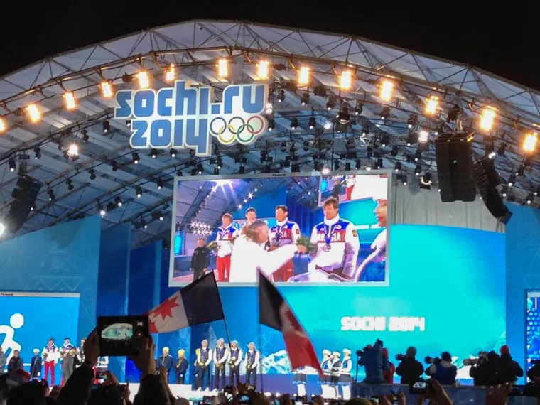 Сочи-2014. Зимняя олимпиада. 20.02.2014, сочи 2014, телеэкран, олимпийский парк