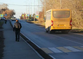В центре Тюмени столкнулись два пассажирских автобуса