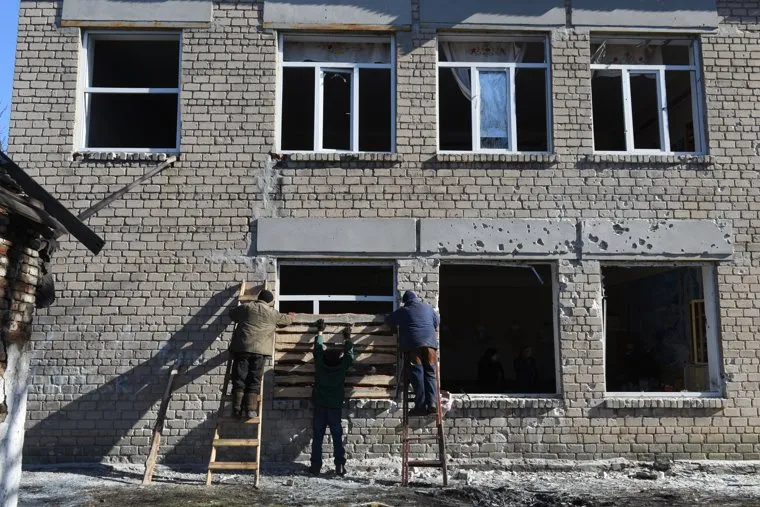 Ситуация в городе Донецк во время обострения конфликта между Украиной и самопровозглашенными ДНР и ЛНР. Донецк, Донецкая Народная Республика