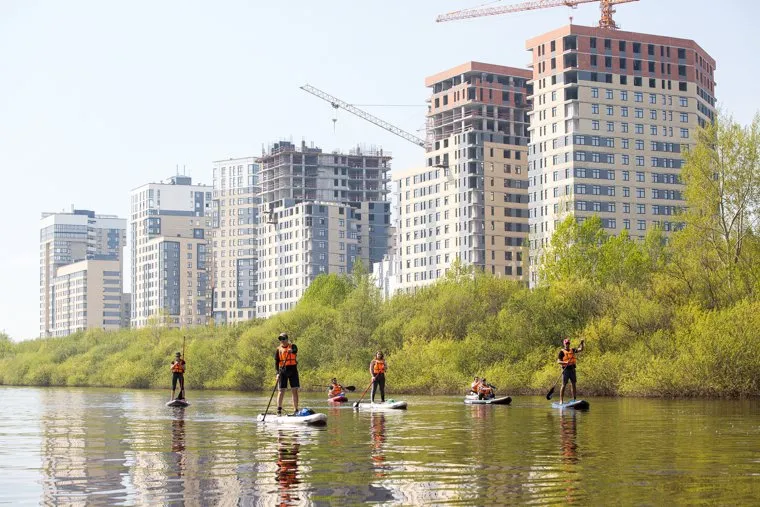 Сплав на сапбордах. Тюмень