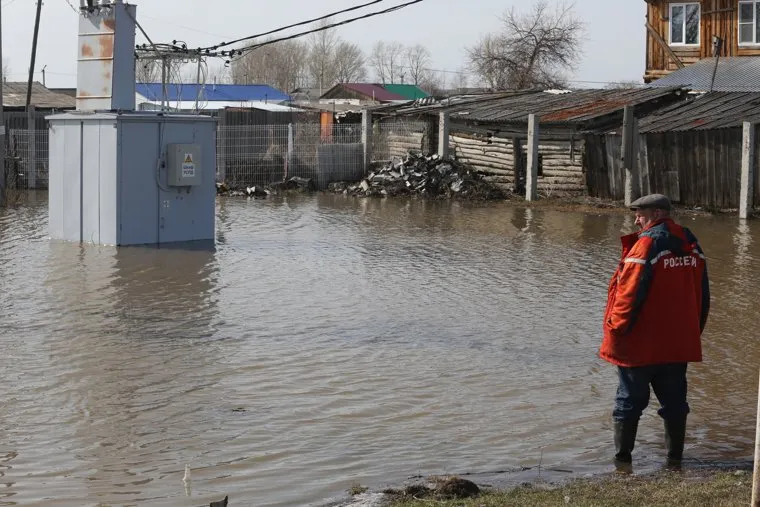 Паводок в Больших Ярках. Казанский район 