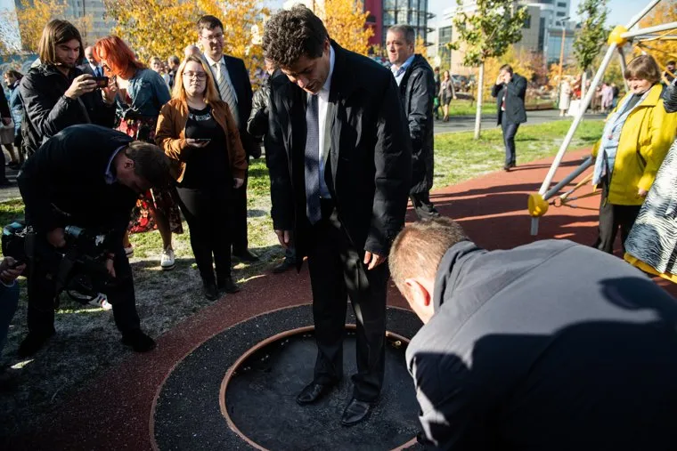 Торжественное открытие благоустроенной набережной реки Исети на участке от улицы Малышева до улицы Куйбышева. Екатеринбург