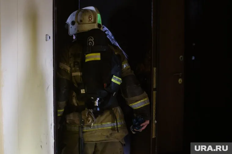 Квартира загорелась в одном из районов Кургана (архивное фото)