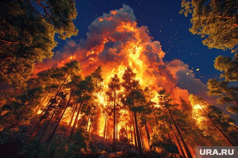 За три дня площадь пожара в Забайкалье увеличилась в 25 раз