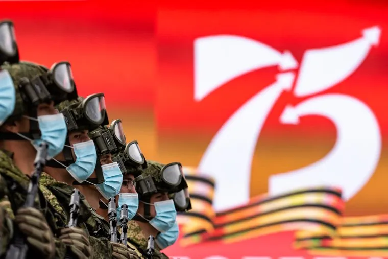 Генеральная репетиция Парада Победы на площади 1905 года. Екатеринбург