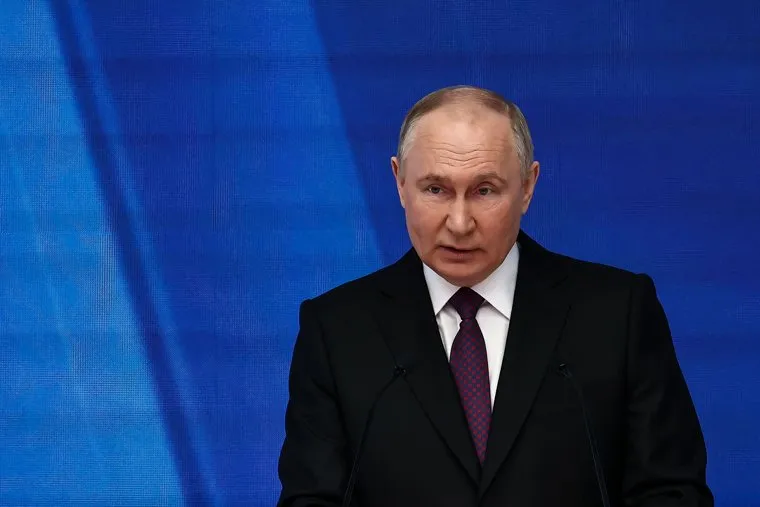 Владимир Путин на послании Федеральному Собранию РФ. Москва