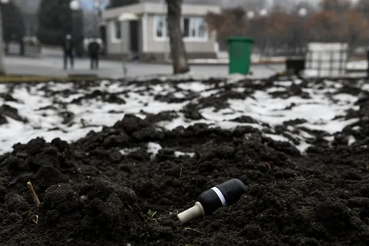 Резиденция президента Казахстана в Алма-Ате после штурма. Алма-Ата, Казахстан