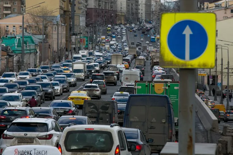 Пробки в городе. Москва