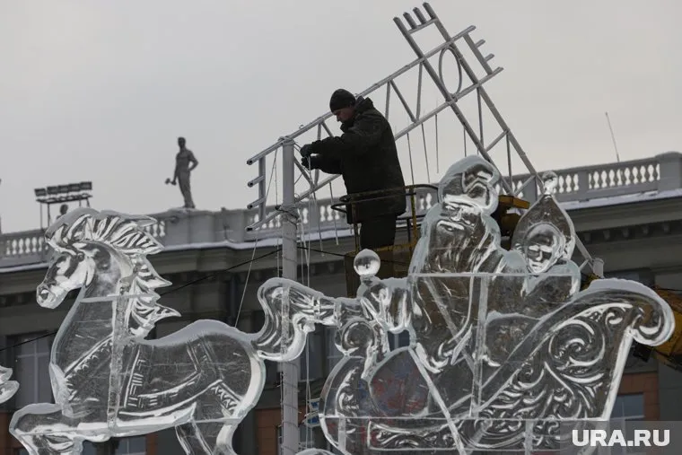 В Салехарде потратят на новогоднее украшение ледовых городков 15 млн рублей (архивное фото)