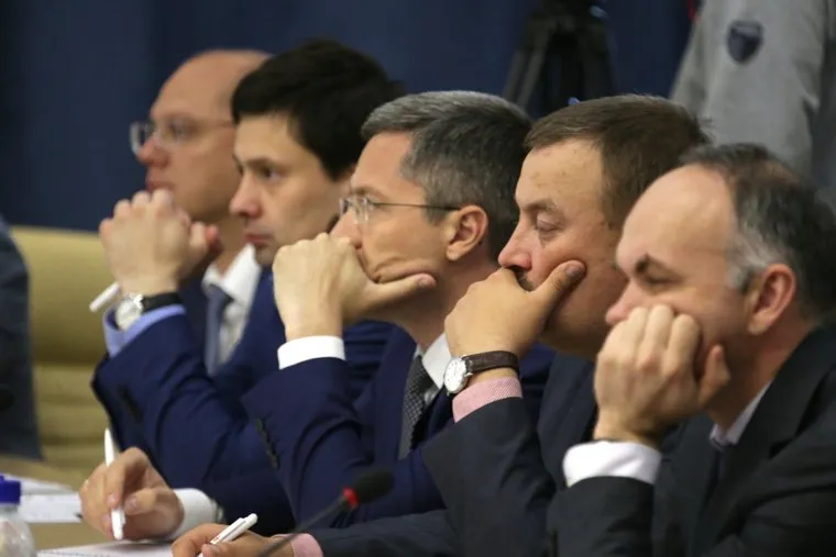 Бабич Мантуров и Решетников, заседание совета по промышленной политике ПФО. Пермь