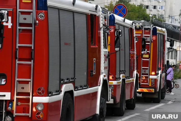 В Воронежской области после падения БПЛА начался пожар