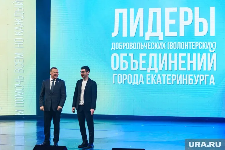 Алексей Орлов с Денисом Аллаяровым на панельной дискуссии в ККТ «Космос», которую модерировал Денис