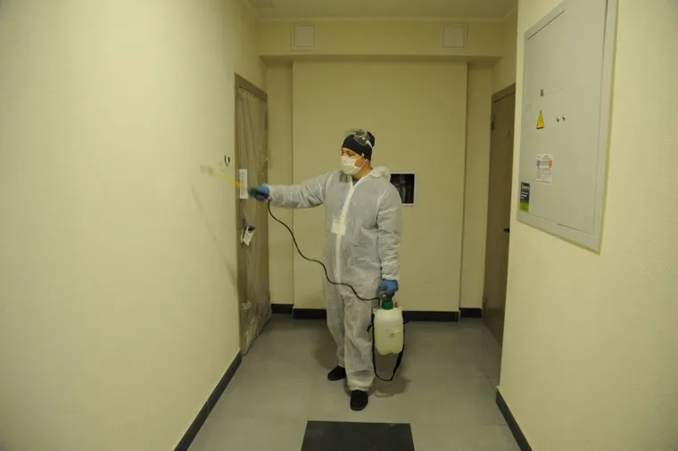 Дезинфекция подъезда. Тюмень