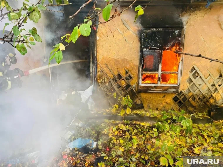 Пожар произошел в деревянном частном доме 