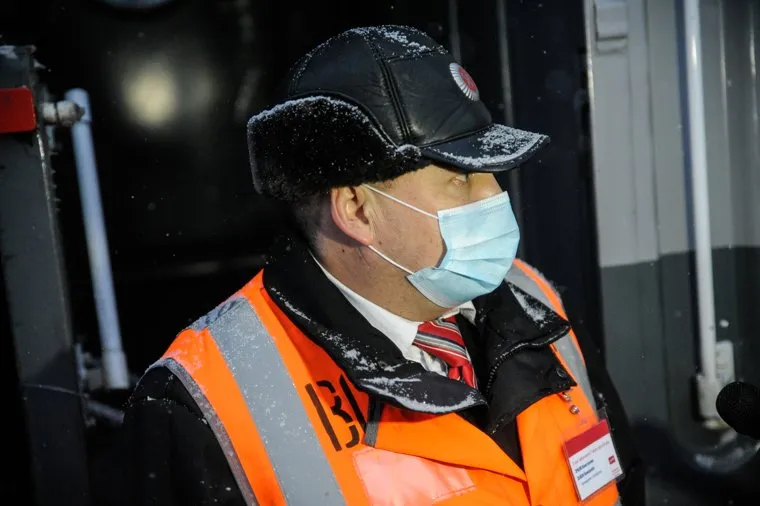 Проходящий поезд "Пекин-Москва". Тюмень