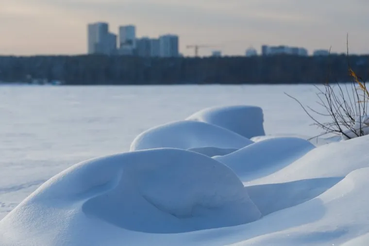 Озеро Шарташ зимой. Екатеринбург