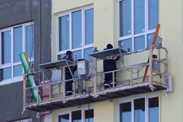 Строительство школы в Заозерном. Курган