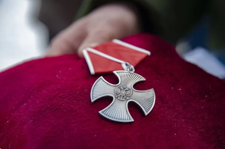 Похороны на Северном кладбище погибшего в зоне СВО старшего сержанта ВДВ Рожкова Вадима. Пермь