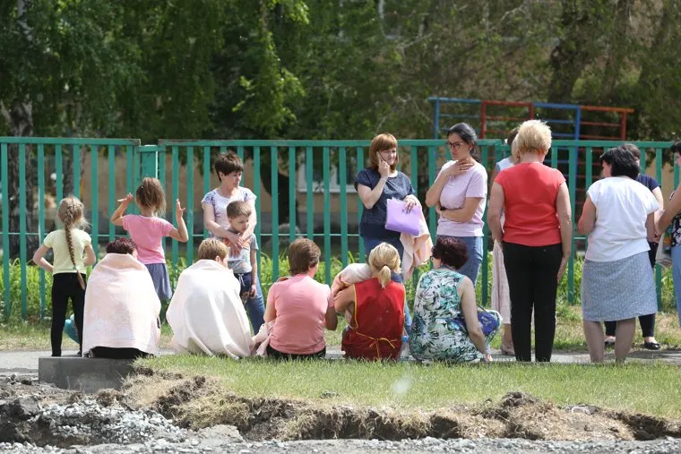 Эвакуация детей из детского сада. Курган