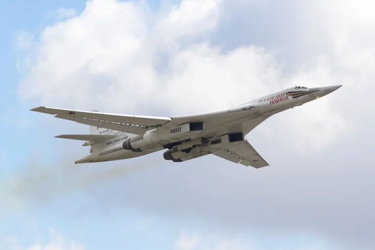 Бомбардировщик несет стелс-ракеты X-101, указано в сообщении (архивное фото)