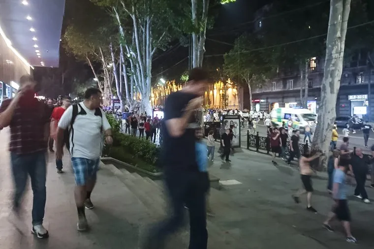 Протесты в Грузии. Тбилиси