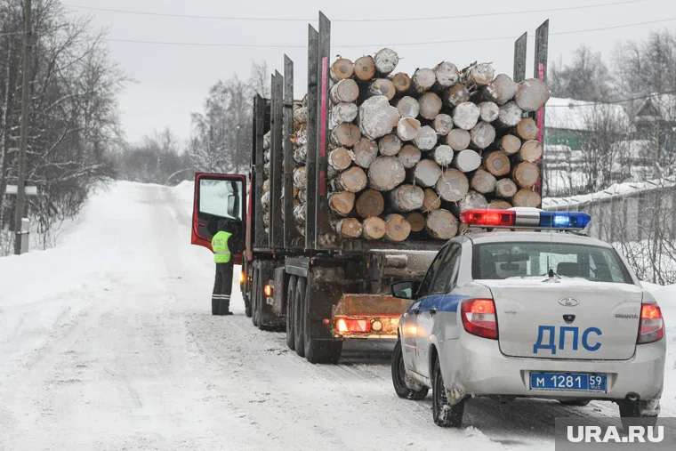 ДТП произошло на зимнике, где прогрузовики перевозят лес