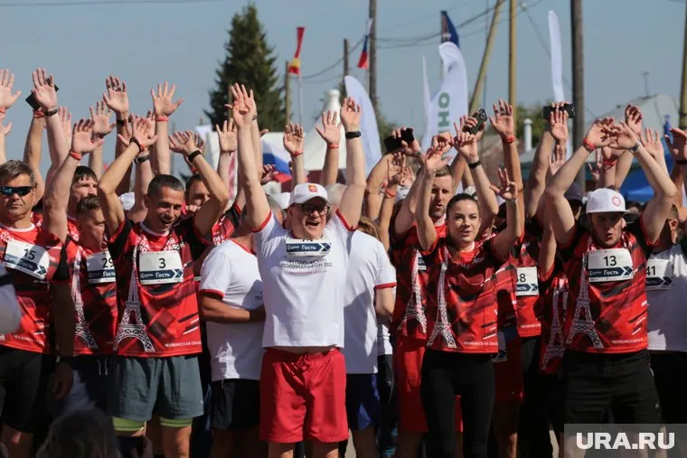 В забеге принимают участие и возрастные салехардцы