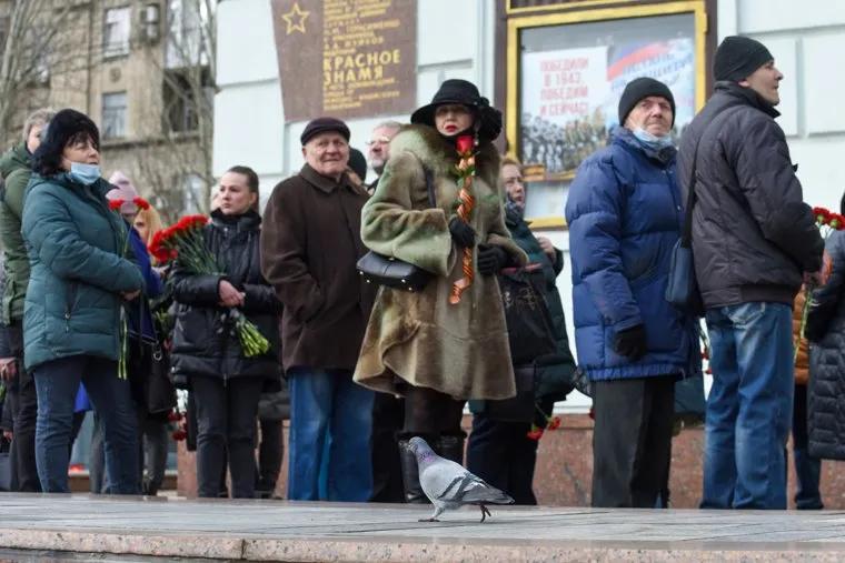 Прощание с Владимиром Жогой ДНР. Донецк