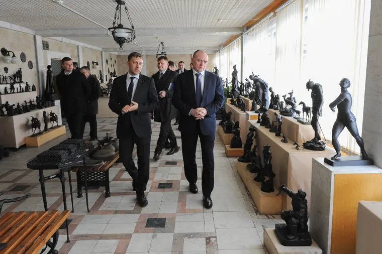 Рабочий визит губернатора Челябинской области Бориса Дубровского в Касли. Касли, дубровский борис, киселев владимир