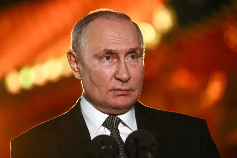 Заключительная пресс-конференция президента России Владимира Путина по окончанию визита в Китай. Пекин, КНР