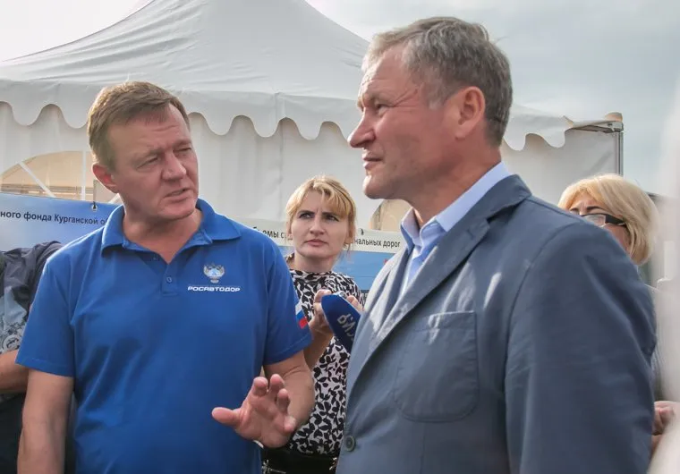 Руководитель Росавтодора Роман Старовойт на Федеральной трассе в Лебяжьевском районе Курганской области, кокорин алексей, старовойт роман