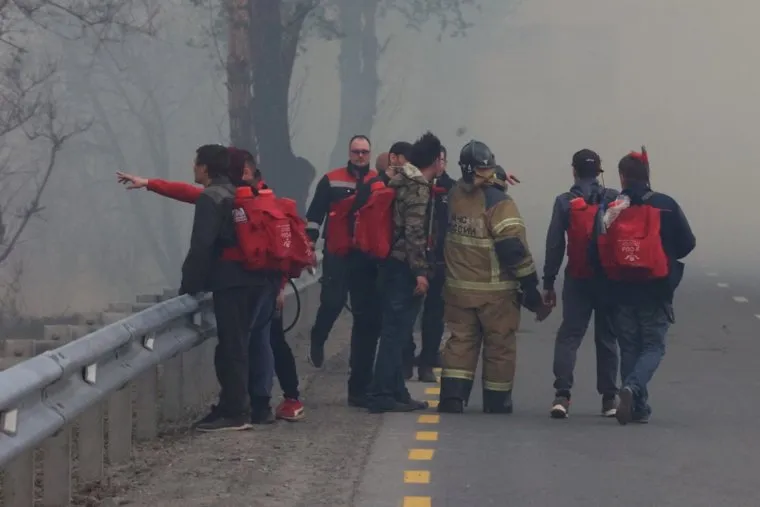 Пожар, Шоссе Тюнина. Курган