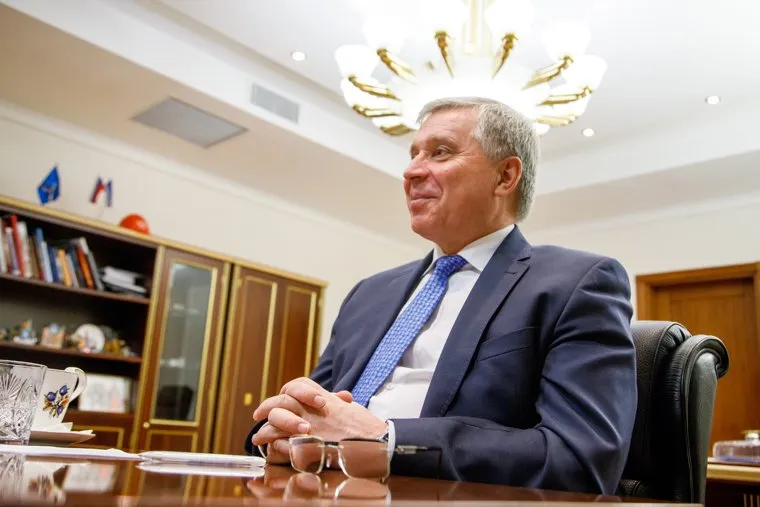 Встреча с Александром Мажаровым в здании правительства ЯНАО. Салехард