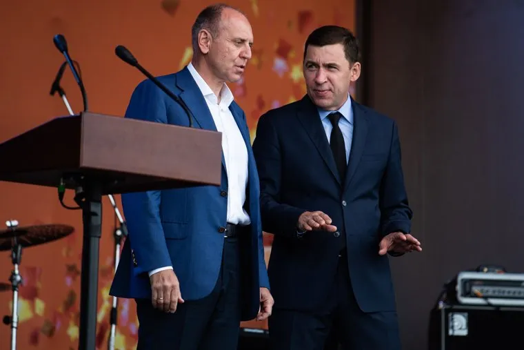 Рабочий визит губернатора Свердловской области на производственную площадку Первоуральского новотрубного завода (ПНТЗ). Свердловская область, Первоуральск