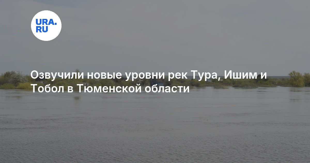 Озвучили новые уровни рек Тура, Ишим и Тобол в Тюменской области - URA.RU