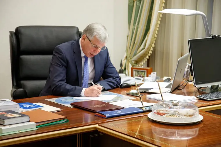 Встреча с Александром Мажаровым в здании правительства ЯНАО. Салехард