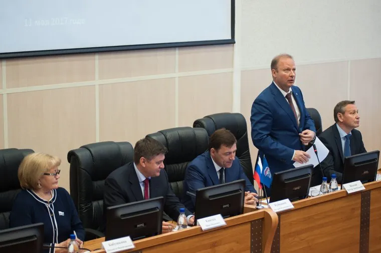 Заседание Регионального политического совета "Единой России". Екатеринбург, шептий виктор, бабушкина людмила, куйвашев евгений, косинцев александр, квитка иван
