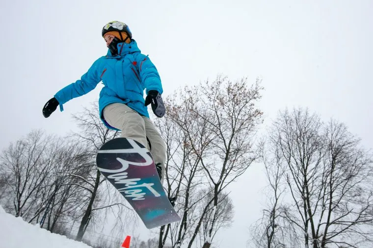 Тренировка сноубордистов СШОР "Центр спортивной подготовки "Хлебниково". Москва
